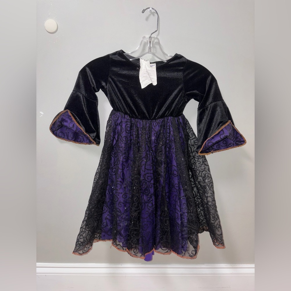 California‎ Costumes Hocus Pocus Purple Black Shimmer Witch Whimsy Toddler 4-6